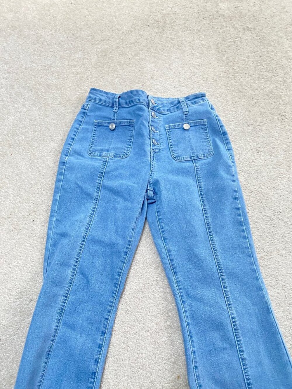 Cicy Bell  Wide-leg jean with patch pockets  Size One